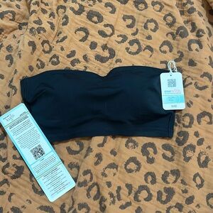 OneWith HARKNESS STRAPLESS BANDEAU BIKINI TOP - Size Medium - Color Abyss(Black)